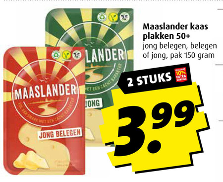 Maaslander   kaasplakken folder aanbieding bij  Boni - details