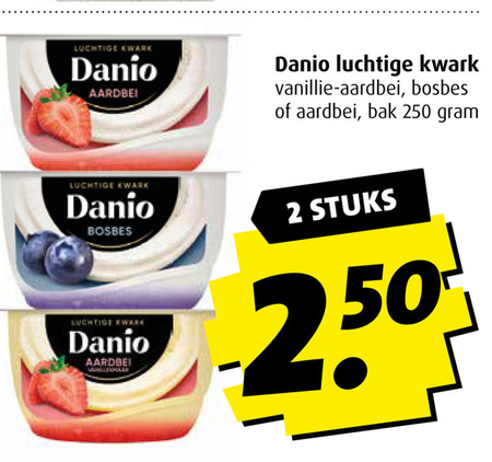 Danone Danio   kwark folder aanbieding bij  Boni - details
