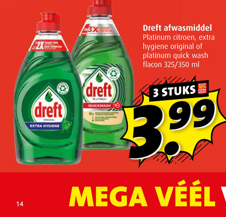 Dreft   afwasmiddel folder aanbieding bij  Boni - details