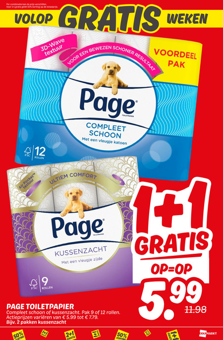Page   toiletpapier folder aanbieding bij  Dekamarkt - details
