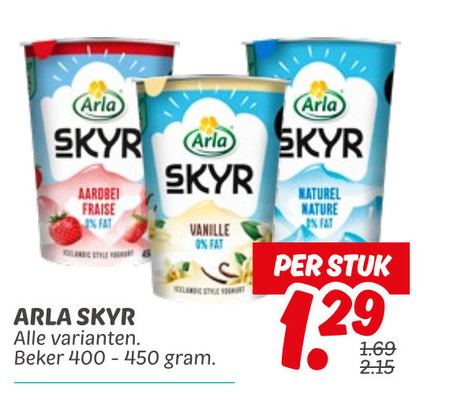 Arla   vruchtenyoghurt folder aanbieding bij  Dekamarkt - details