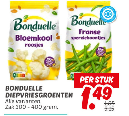 Bonduelle   diepvriesgroente folder aanbieding bij  Dekamarkt - details