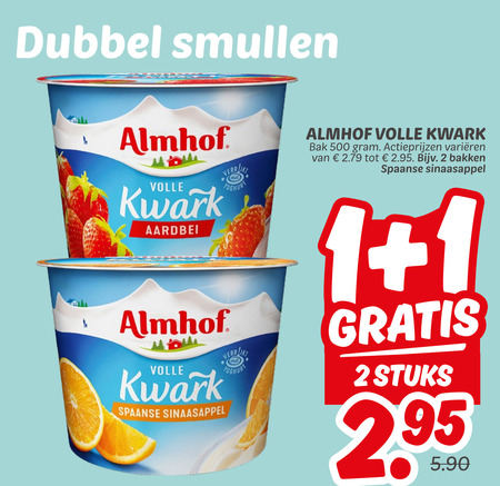 Almhof   kwark folder aanbieding bij  Dekamarkt - details
