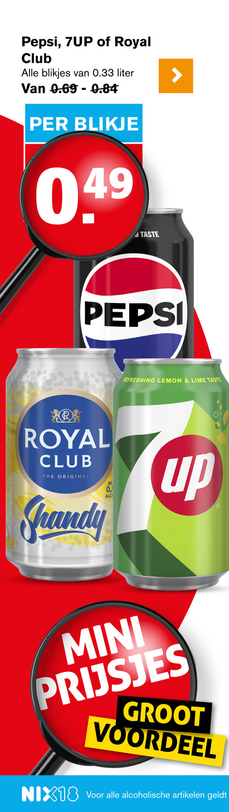 Pepsi   cola, frisdrank folder aanbieding bij  Hoogvliet - details