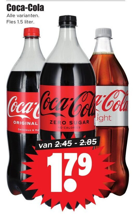 Coca-Cola   cola folder aanbieding bij  Dirk - details