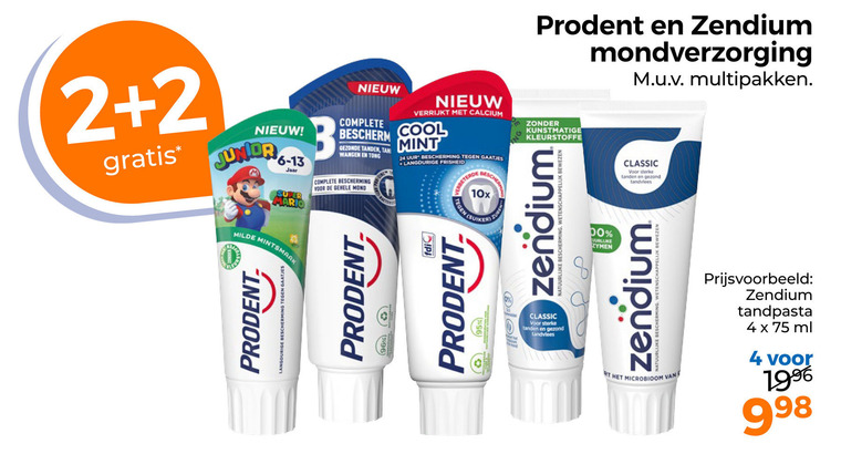 Prodent   tandpasta folder aanbieding bij  Trekpleister - details