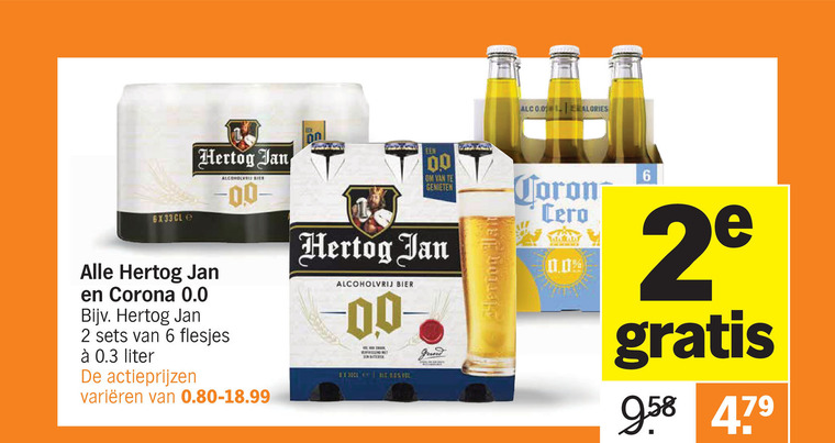 Hertog Jan   alcoholvrij bier folder aanbieding bij  Albert Heijn - details