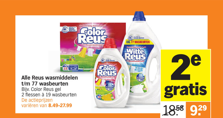 Color Reus   wasmiddel folder aanbieding bij  Albert Heijn - details