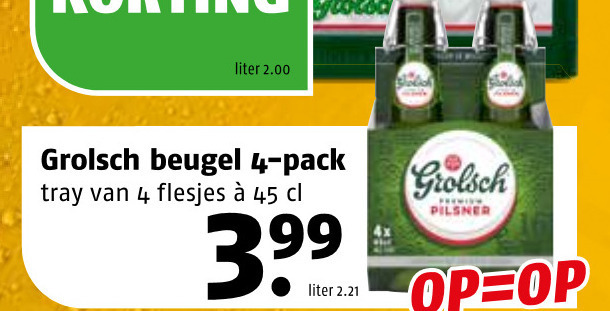 Grolsch   flesje bier folder aanbieding bij  Poiesz - details