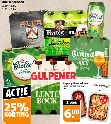 Brand   lentebokbier folder aanbieding bij  Poiesz - details