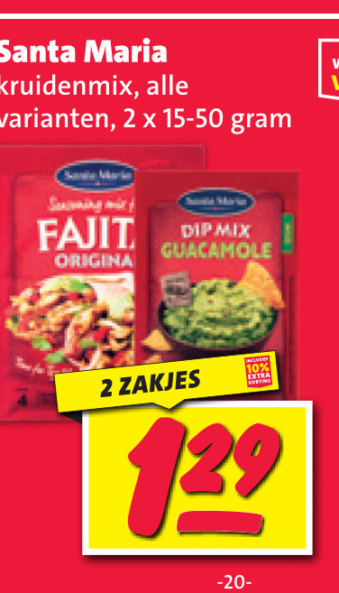 Santa Maria   maaltijdmix, dipsaus folder aanbieding bij  Nettorama - details
