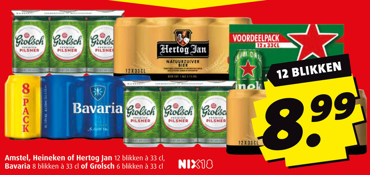 Bavaria   blikje bier folder aanbieding bij  Boni - details