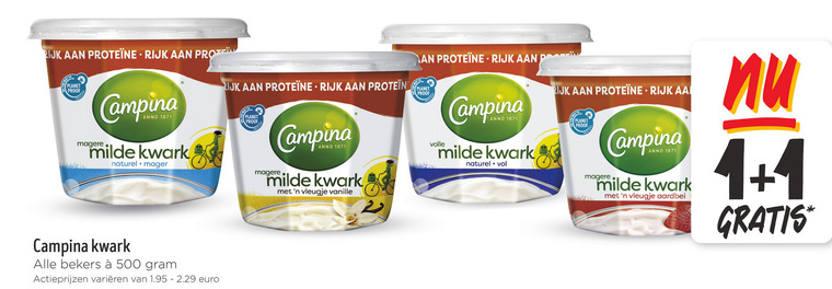 Campina   kwark folder aanbieding bij  Jumbo - details