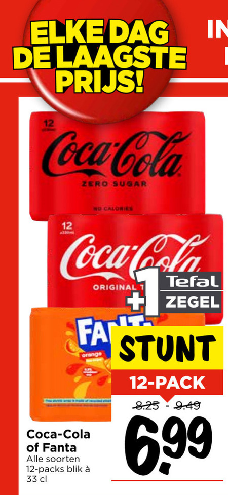 Coca-Cola   cola, frisdrank folder aanbieding bij  Vomar - details