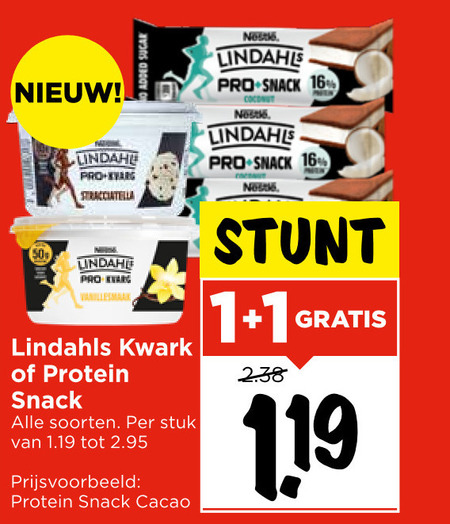 Lindahl Kvarg   kwark folder aanbieding bij  Vomar - details