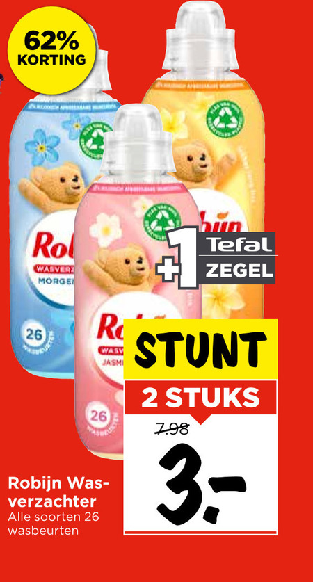 Robijn   wasverzachter folder aanbieding bij  Vomar - details