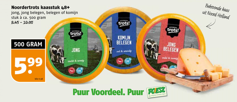 Noordertrots   kaas folder aanbieding bij  Poiesz - details