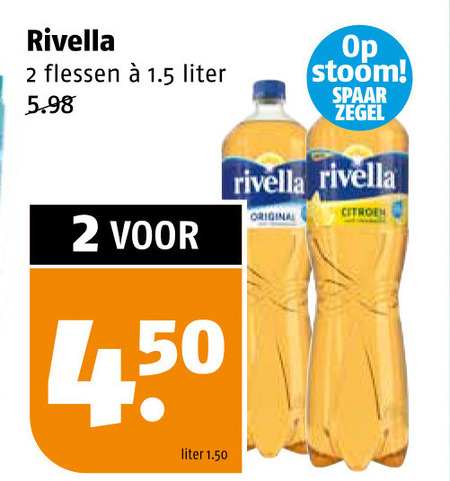 Rivella   frisdrank folder aanbieding bij  Poiesz - details