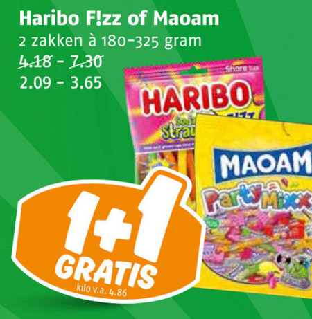 Haribo   snoep folder aanbieding bij  Poiesz - details