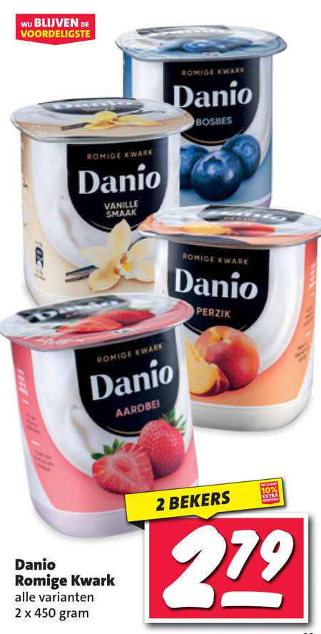 Danone Danio   kwark folder aanbieding bij  Nettorama - details