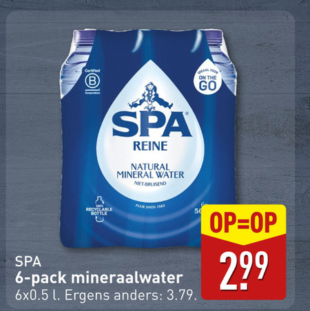 Spa   mineraalwater folder aanbieding bij  Aldi - details