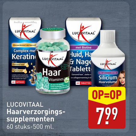 Lucovitaal   voedingssupplement, vitamine folder aanbieding bij  Aldi - details