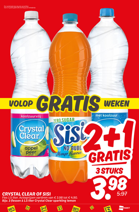 Sisi   fruitdrank, frisdrank folder aanbieding bij  Dekamarkt - details