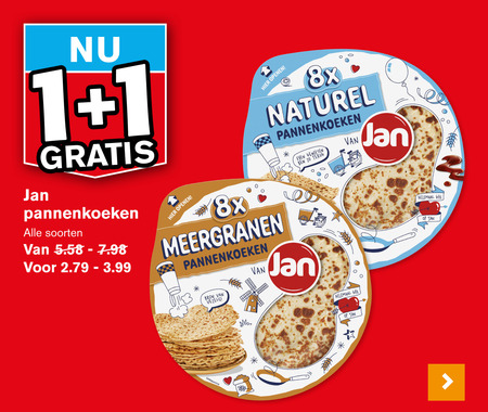 Jan   pannenkoek folder aanbieding bij  Hoogvliet - details