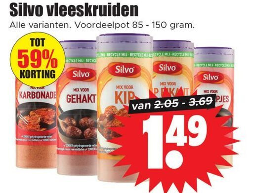 Silvo   kruiden folder aanbieding bij  Dirk - details