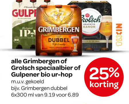 Grolsch   speciaalbier folder aanbieding bij  Spar - details