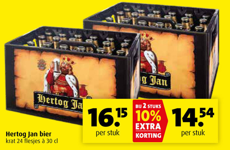 Hertog Jan   krat bier folder aanbieding bij  Boni - details