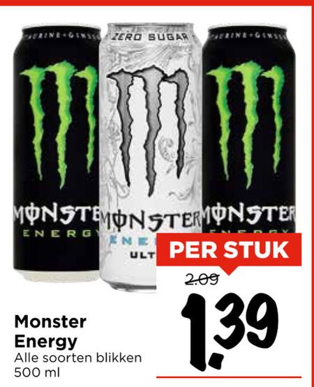 Monster   energiedrank folder aanbieding bij  Vomar - details