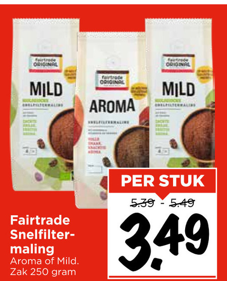 Fair Trade Original   koffie folder aanbieding bij  Vomar - details
