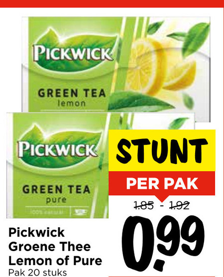 Pickwick   thee folder aanbieding bij  Vomar - details