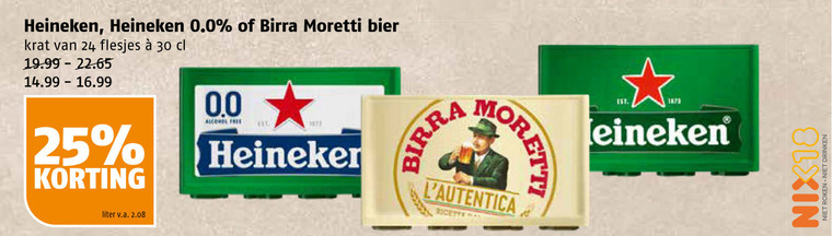 Heineken   krat bier folder aanbieding bij  Poiesz - details