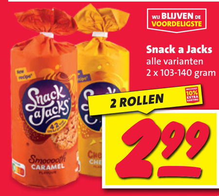 Snack a Jacks   rijstwafels folder aanbieding bij  Nettorama - details