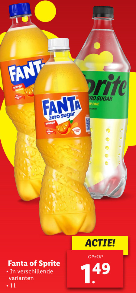Fanta   frisdrank folder aanbieding bij  Lidl - details