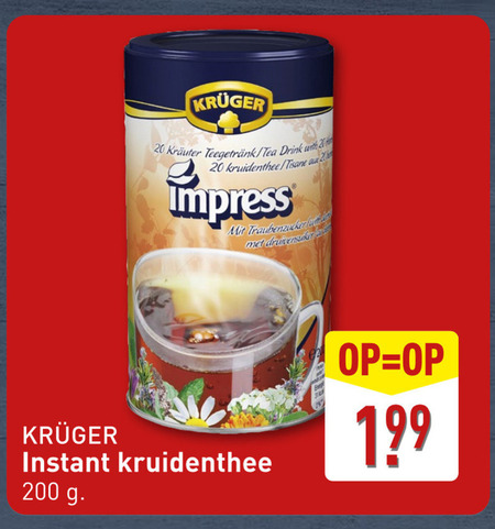 Kruger   thee folder aanbieding bij  Aldi - details