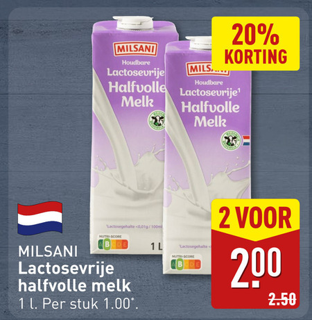 Milsani   melk folder aanbieding bij  Aldi - details