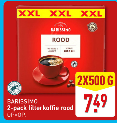 Barissimo   koffie folder aanbieding bij  Aldi - details