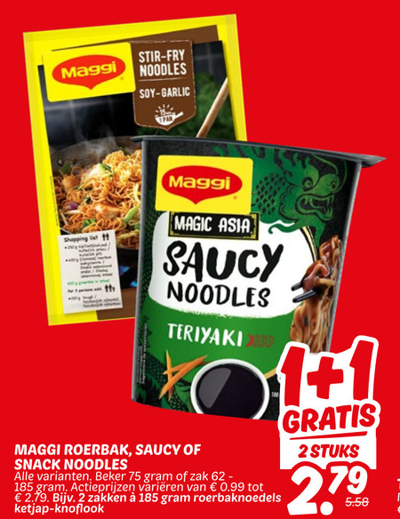 Maggi   noodles folder aanbieding bij  Dekamarkt - details