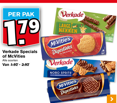 Verkade   biscuits folder aanbieding bij  Hoogvliet - details