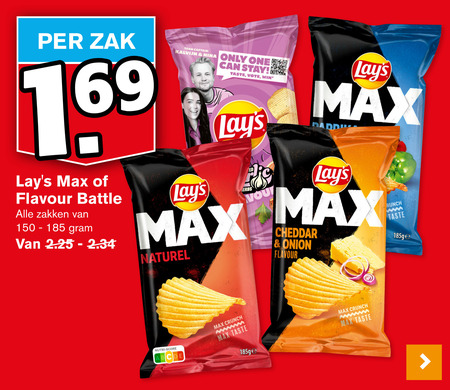 Lays   chips folder aanbieding bij  Hoogvliet - details