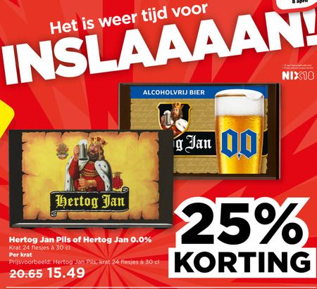 Hertog Jan   alcoholvrij bier, krat bier folder aanbieding bij  Plus - details