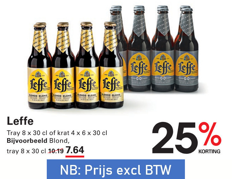 Leffe   krat bier, speciaalbier folder aanbieding bij  Sligro - details