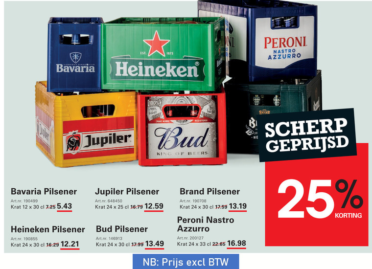 Bavaria   krat bier folder aanbieding bij  Sligro - details