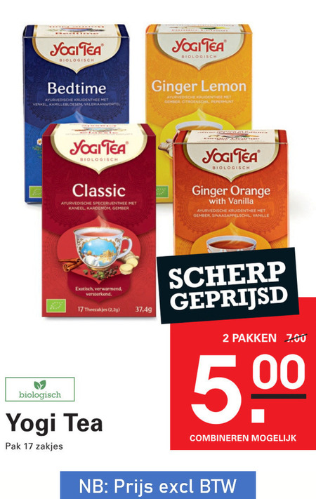 Yogi Tea   thee folder aanbieding bij  Sligro - details