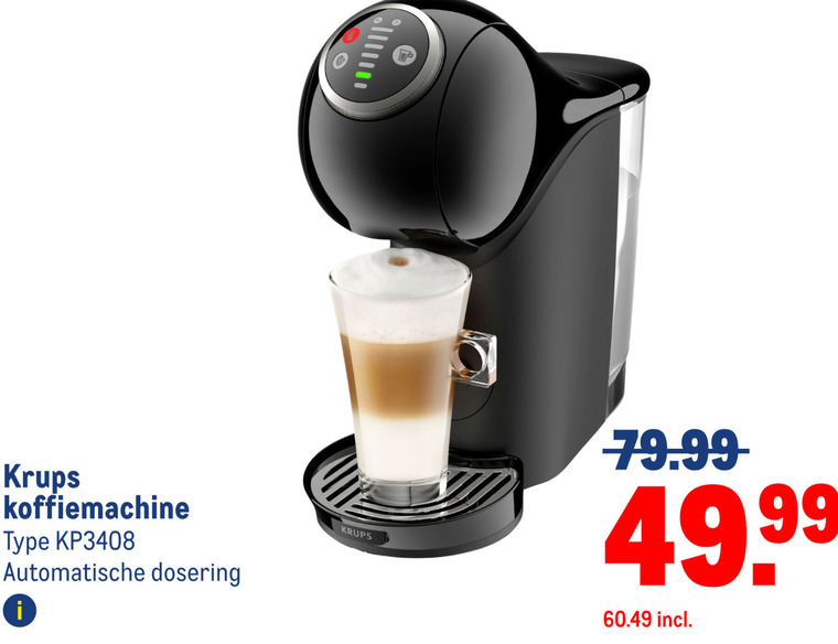 Krups   dolce gusto apparaat folder aanbieding bij  Makro - details