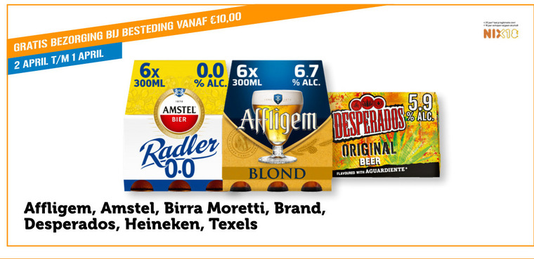 Amstel   radler bier folder aanbieding bij  Coop - details