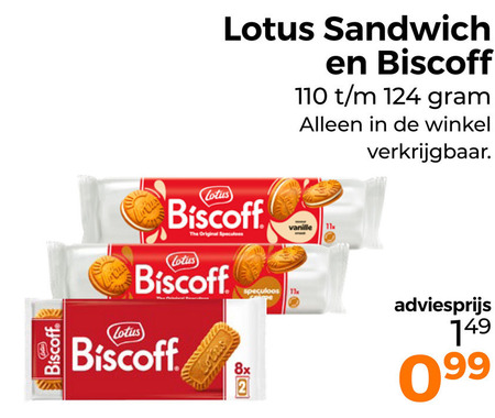 Lotus   biscuits folder aanbieding bij  Trekpleister - details